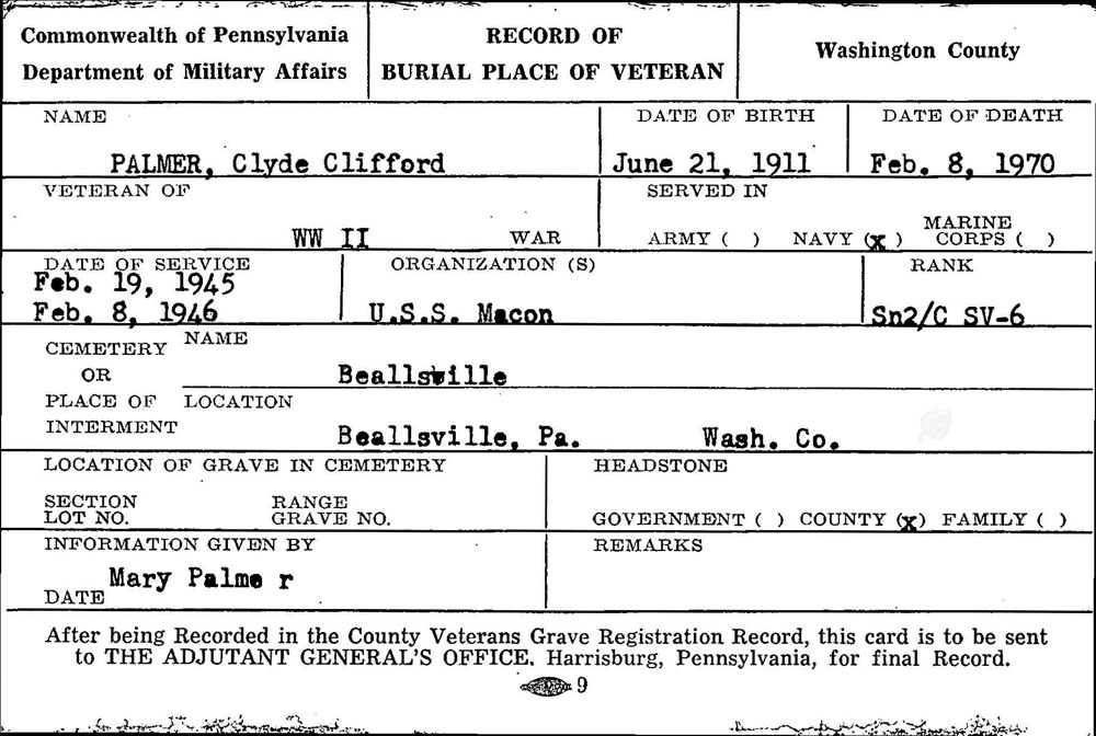 Clyde Clifford Palmer